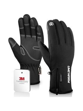 Waterproof Winter Gloves Mens Womens Touchscreen Ski Snow Cold Weather Warm